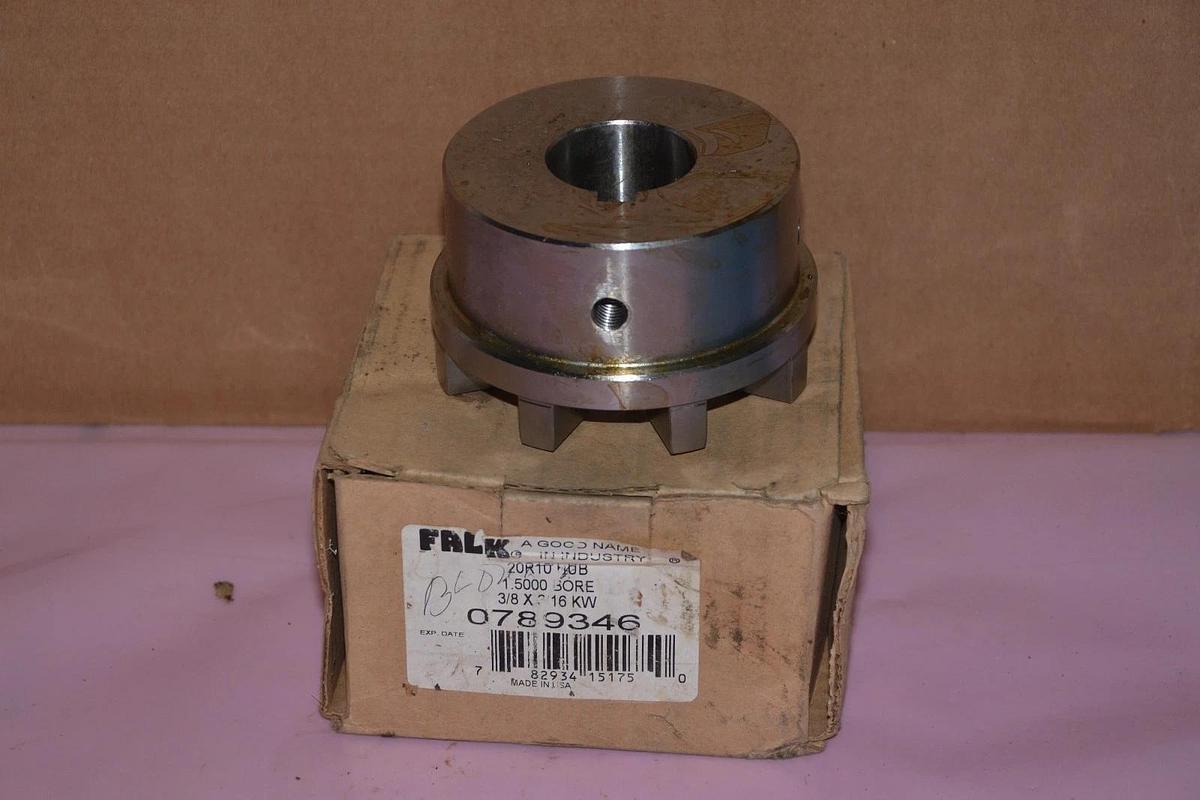 FALK COUPLING HUB 20R10 1.5000 BORE 3/8 X 3/16 KW 0789346 NEW