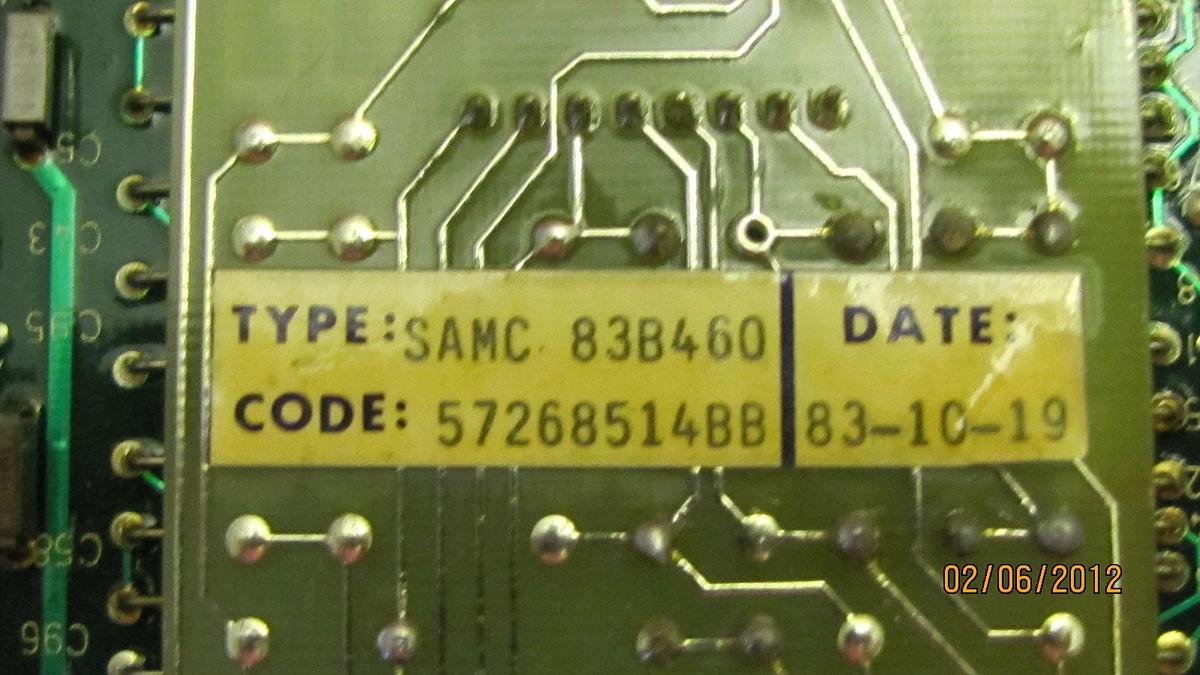 Used STROMBORG CIRCUIT BOARD CARD SAMC-2-LIM SMAC 2 LIM SMAC2LIM SAMC 83B460