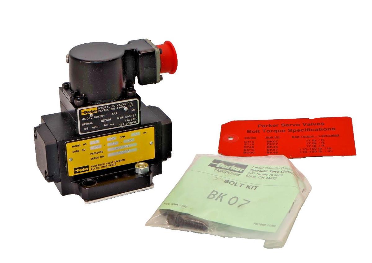 PARKER Servo Valve 801234-AAA-NR 801234AAANR 2.5gpm AAA-NB-2.5 (NEW)