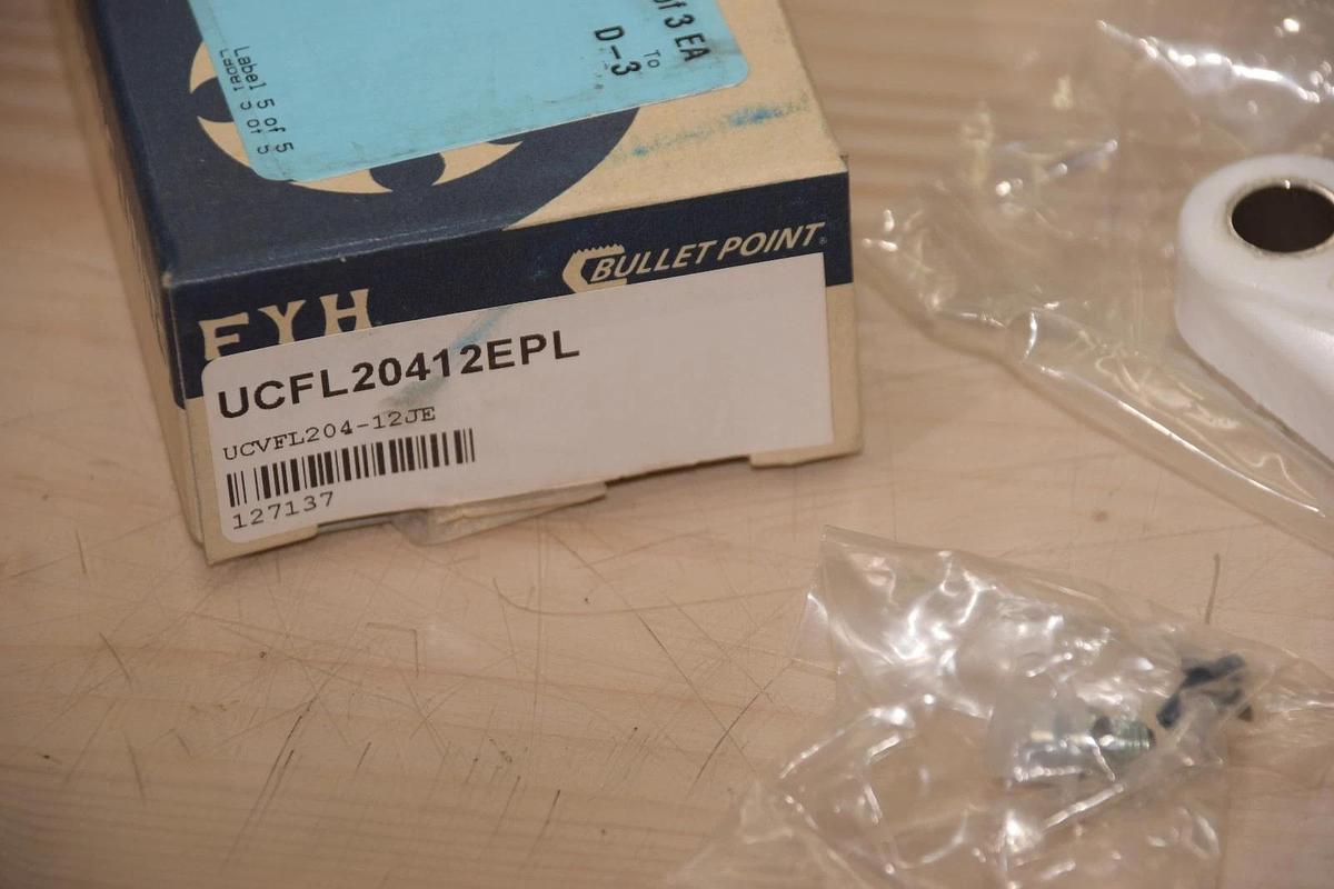 FYH / BULLET POINT UCFL20412EPL UCVFL204-12JE 3/4" 2 BOLT FLANGE BEARING NEW
