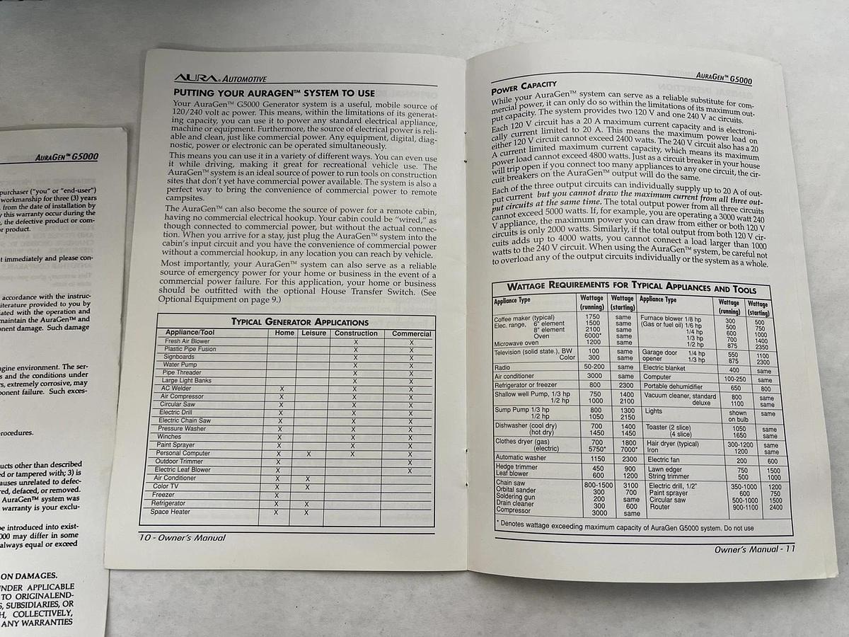 Used AuraGen G8500 Mobile Generator, Induction Power Source M080-132