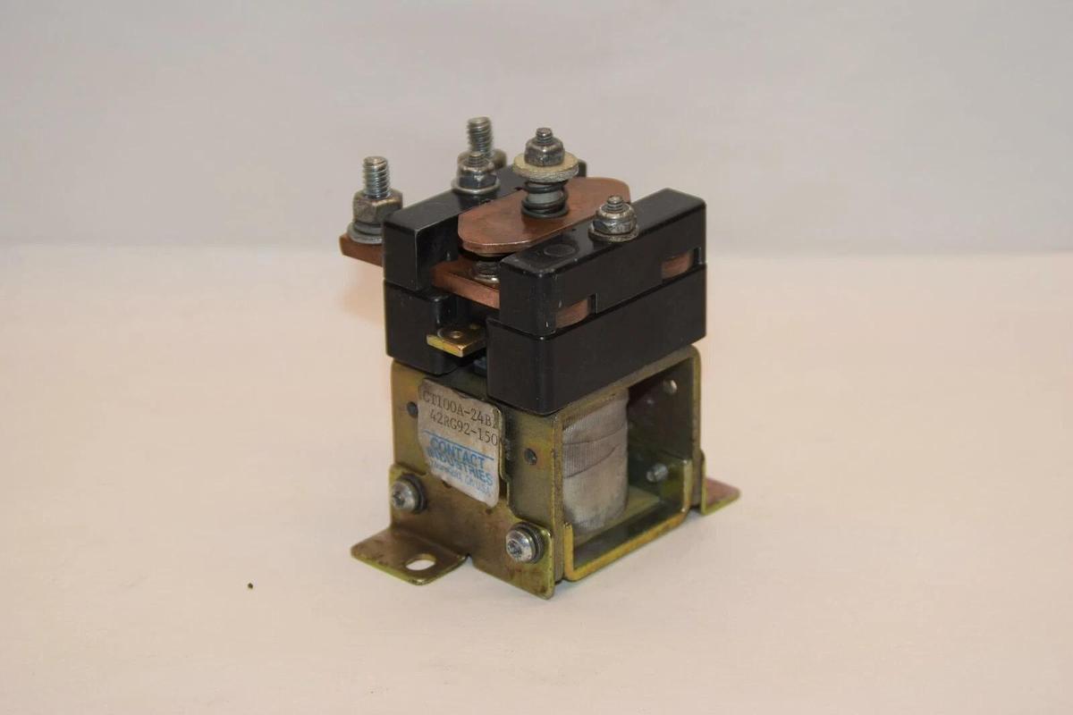 Used CONTACT INDUSTRIES CT100A-24B1 42RG92-150 Contactor