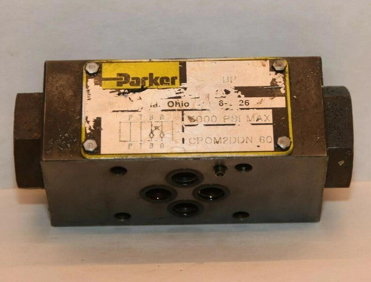 Used PARKER CPOM2DDN60 5000psi Hydraulic Valve