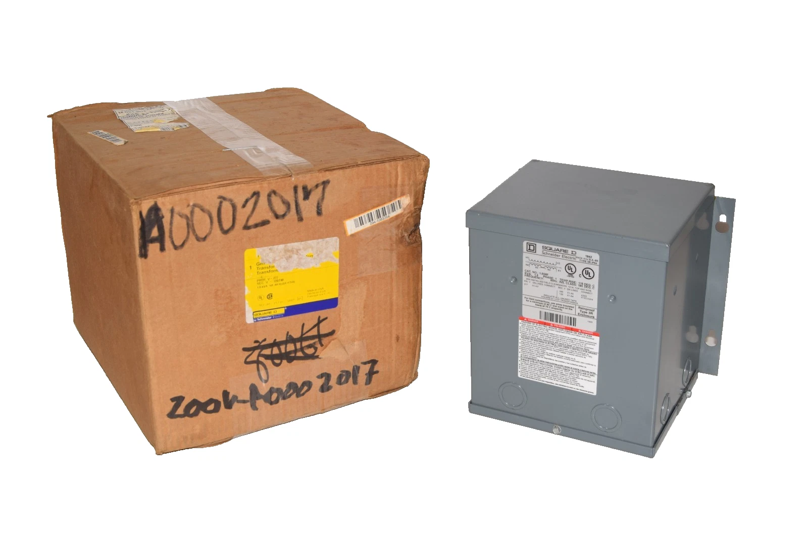 Square D Transformer Wall Mount 1.5S8F 1.5kva 1.5 kva 1ph 277v 120/240v (NEW)