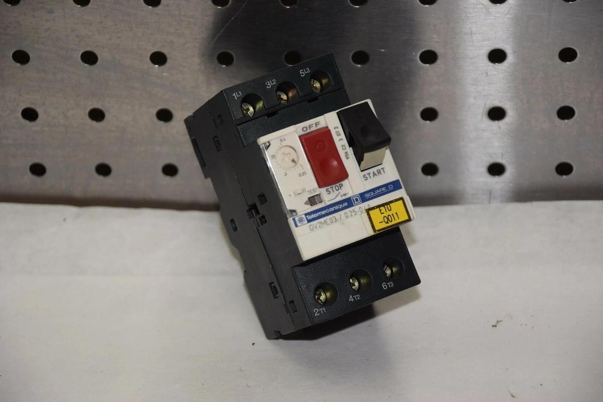 Used TELEMECANIQUE / SQUARE D / SCHNEIDER GV2ME03/0.25-0.4A CIRCUIT BREAKER