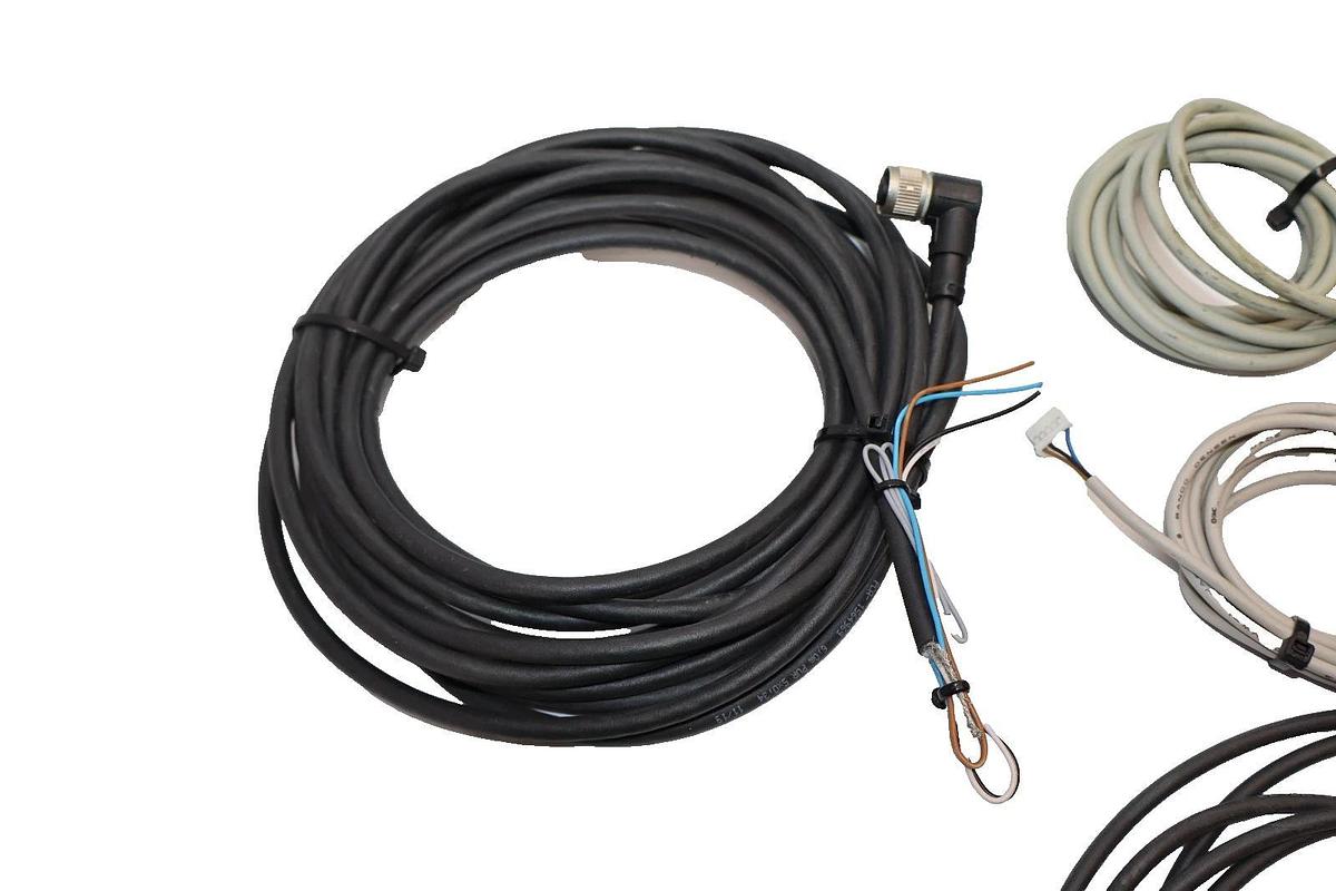 Used lot of industrial data sensor cable sets adapter 3pin E66085-H  078224, E242293