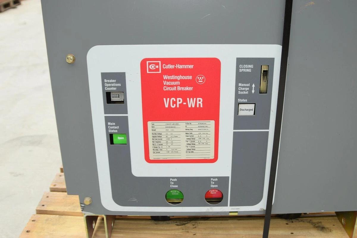 Used Cutler Hammer  Vacuum Circuit Breaker 150VCP-WR1000 15 KV 1200A, 1200 Amp VCP-WR