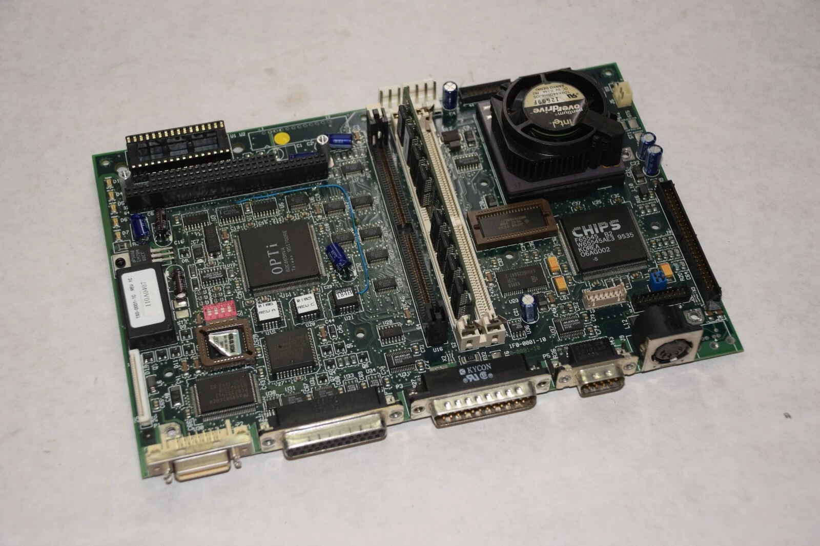 Used Nematron Mother Board 1F0-0001-10 1S0-0001-1C from 5840 ICC525-74210300 hdd2714