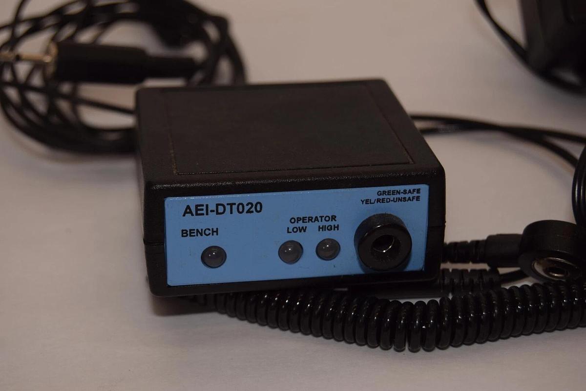 Used ARATRON AEI-DT020 Dual Threshold ESD Monitor + 12V DC Adaptor For Anti-Static