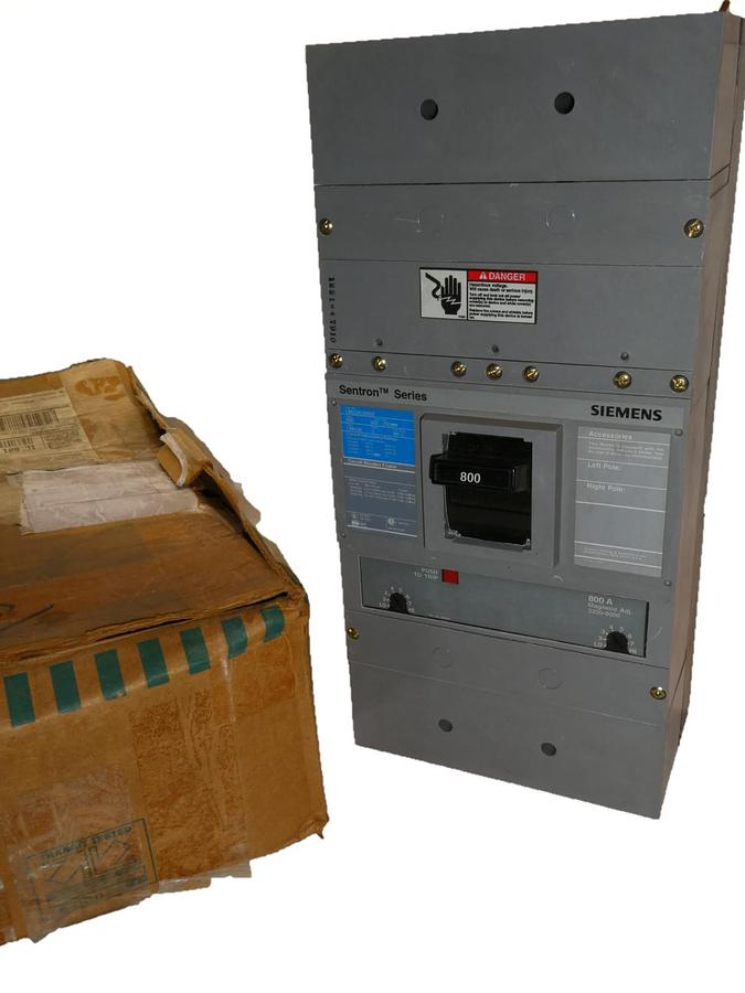 Used (New) Siemens LMXD62B800 Molded Case Circuit Breaker 2P 800 Amp 600V LMXD6 800A
