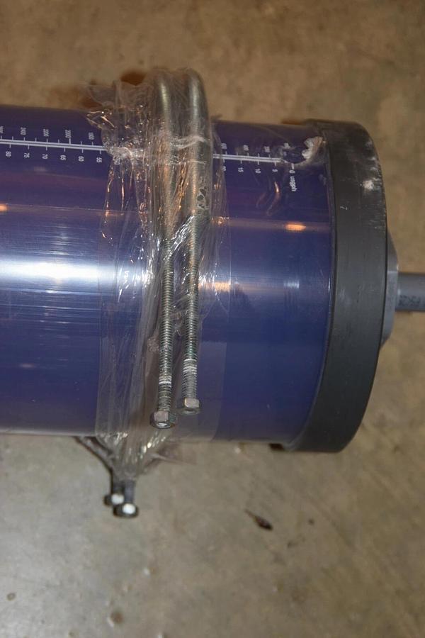 Used HARVEL ENVIROKING UV 6" SCH 40 0-20000mL  46"x7" Flow Tube sight flow gauge