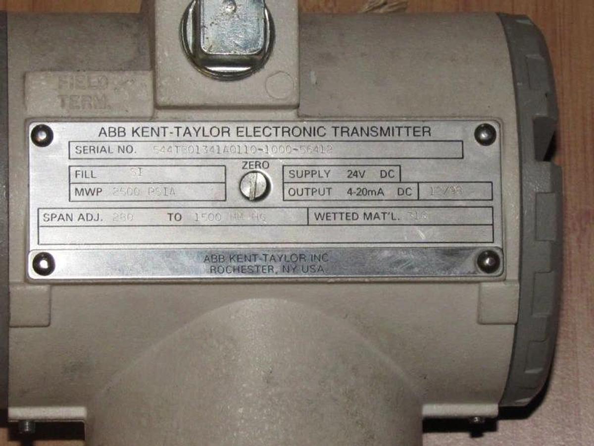 Used NEW ABB PRESSURE TRANSMITTER 544TB01341A0110-1000-56412