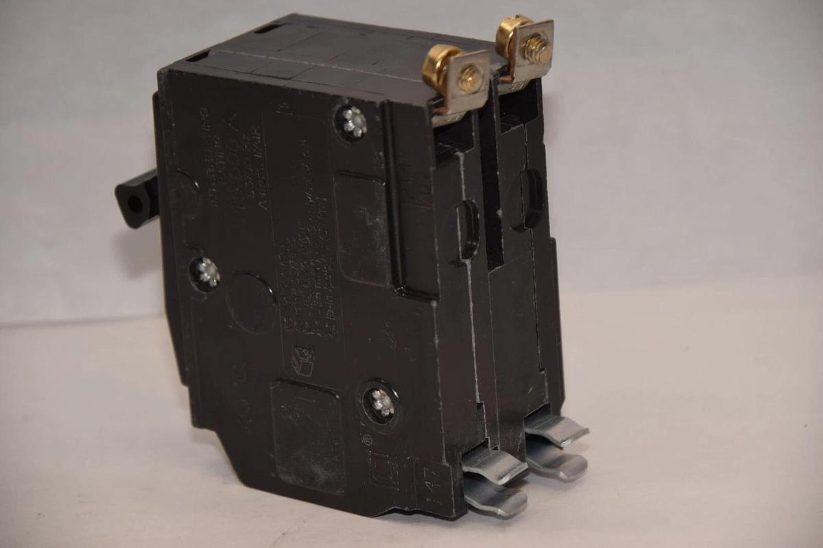 Used Square D Breaker DP-4075 HACR QOB 40A 40 Amp 2 Pole 2P 120/240v (Used)