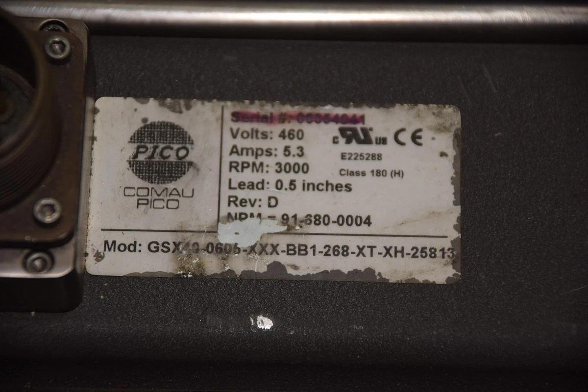 Refurbished PICO GSX40-0605-XXX-BB1-268-XT-XH-25813 Servo Actuator 460V 3000 RPM