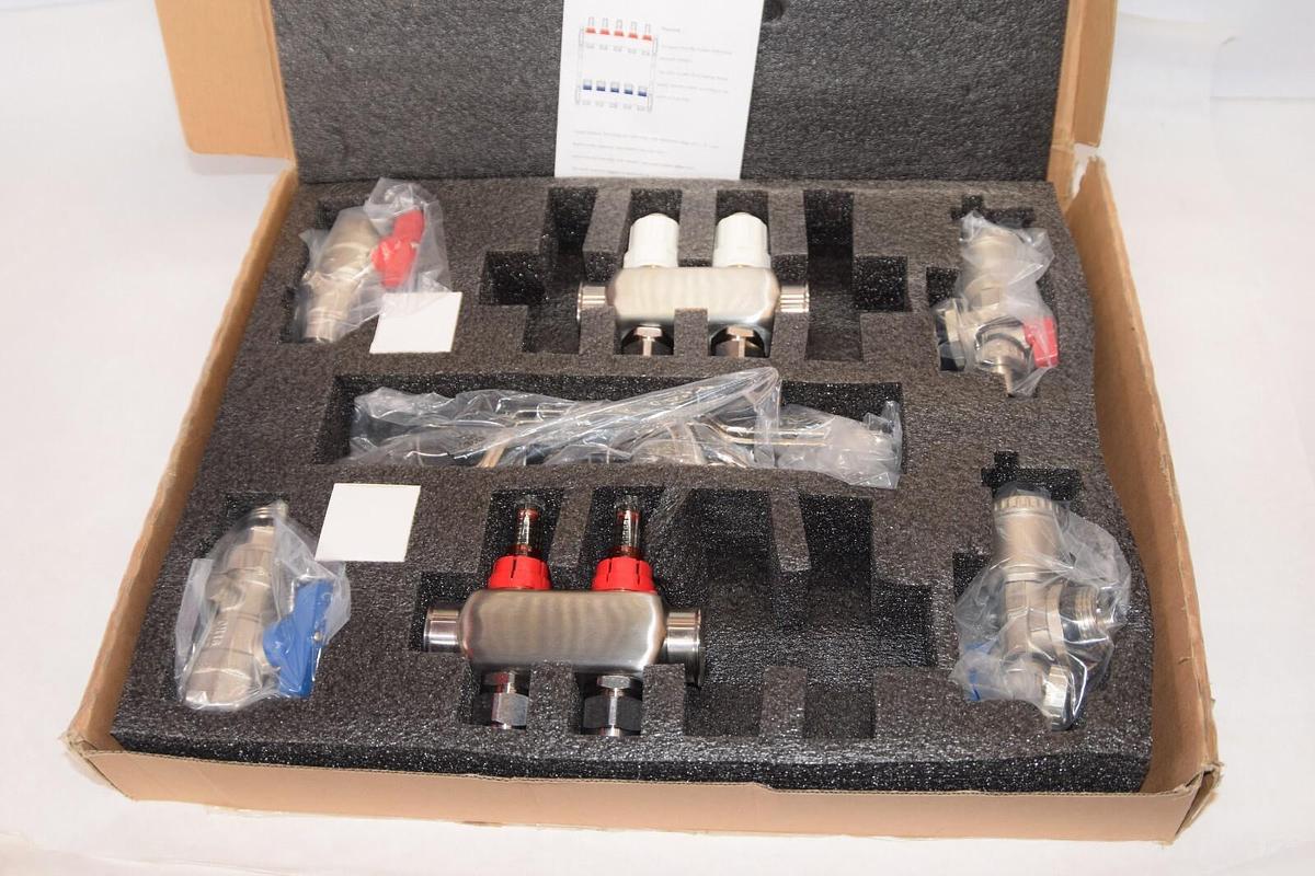 (NEW) WISEWATER 2 Loop Pex/Radiant Heat Manifold