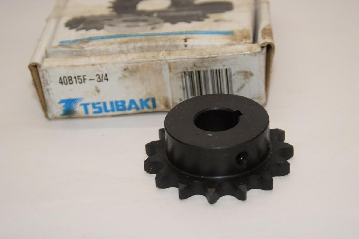(NEW) TSUBAKI 40B15F-3/4 3/4" Bore 15 Teeth Sprocket