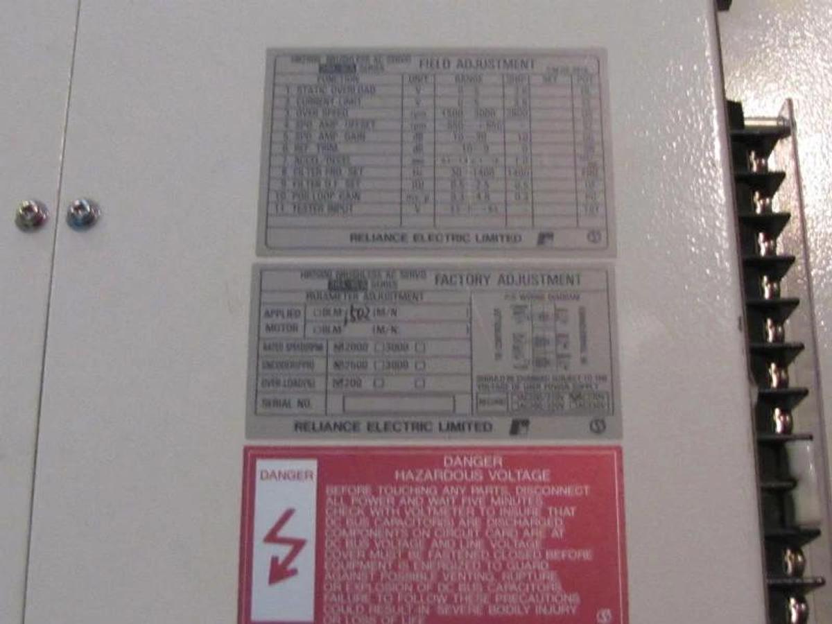 Used Reliance Brushless AC Servo Drive HR2000/BLA-08 HR2000 BLA08