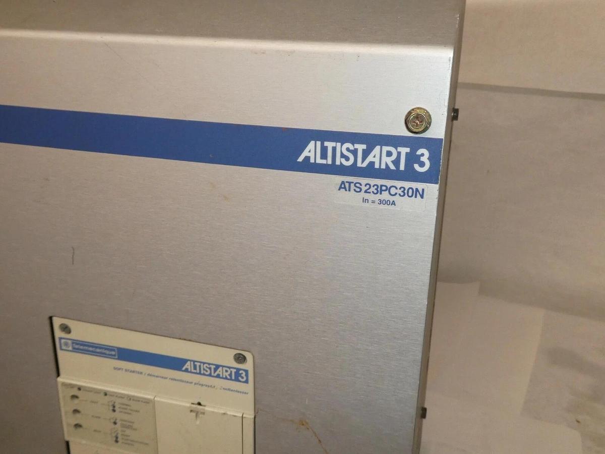 Used Telemecanique ATS23.C30N ALTISTART3 Soft Starter 220 480 Volt 250 HP 300 Amp