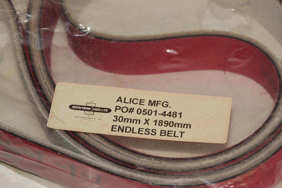 BOWMAN HOLLIS 30mm X 1890mm Endless Belt  0501-4481 05014481 (NEW)