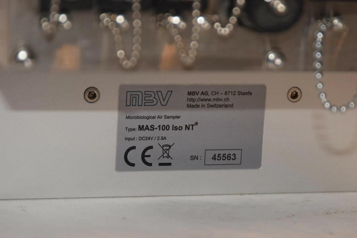 Used Microbiological Air Sampler EMD Millipore MBV MAS-100 Iso NT MH MAS100