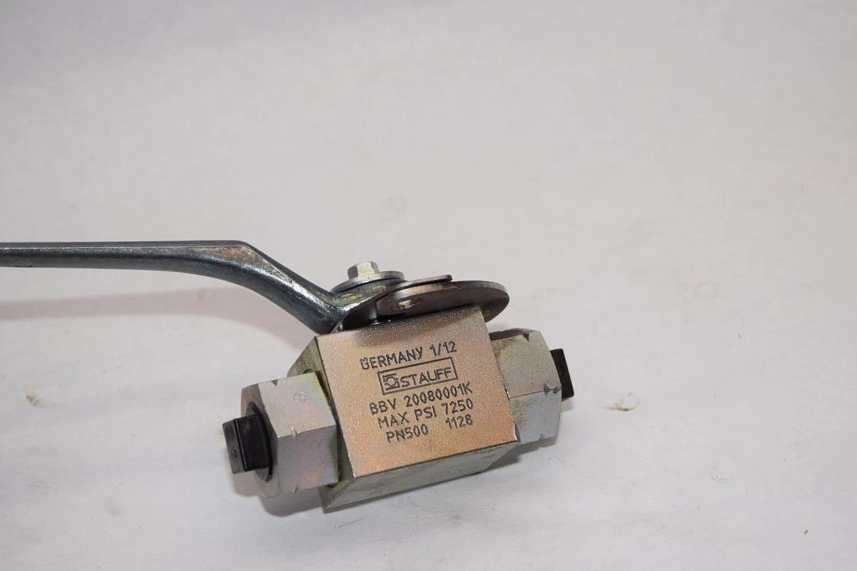 (NEW) STAUFF BBV 20080001K 7250psi PN500 1/2" NPT Ball Valve