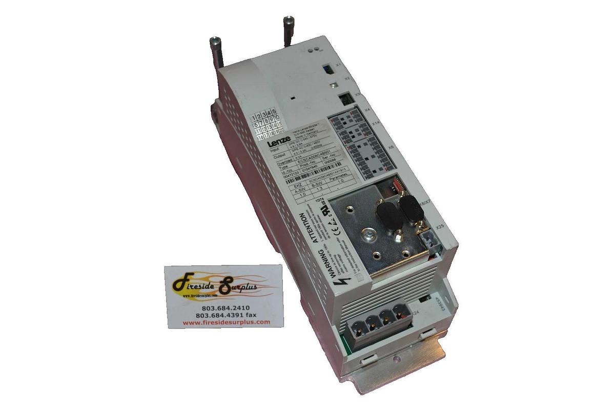 Refurbished LENZE Servo Drive  ECSCA008C4B501  D-31855 4.0 / 3.2 A AMPS