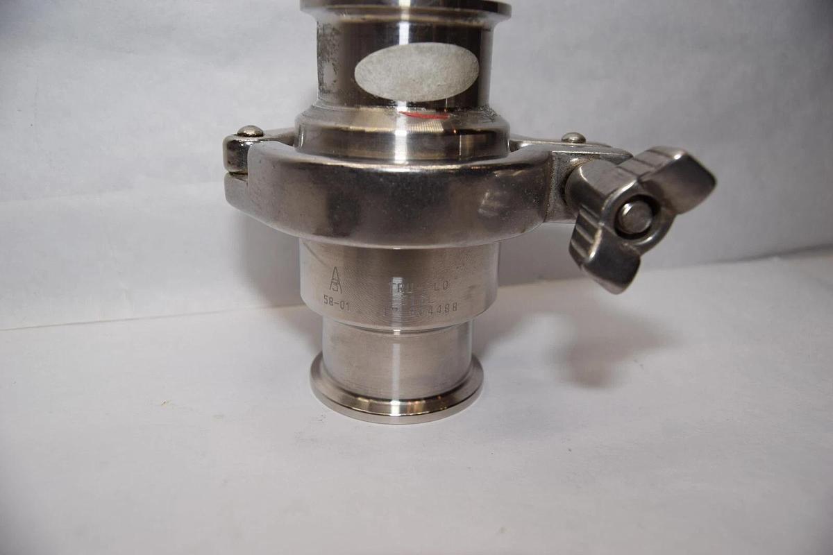 Used TRU-FLO 316L 1" 58-01,  B044BB , 804488 Sanitary Check Valve