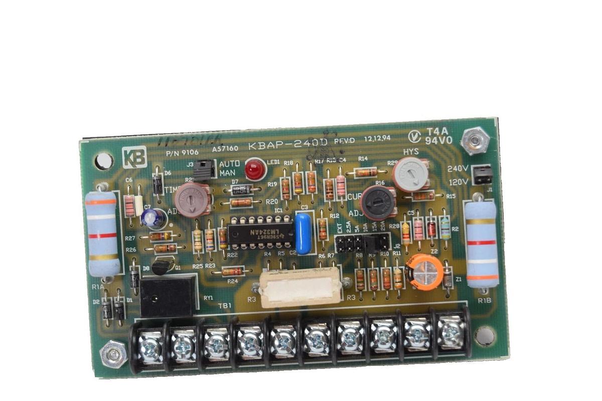 Used KB Electronics  Overload Protector Circuit Board KBAP-240D Rev D