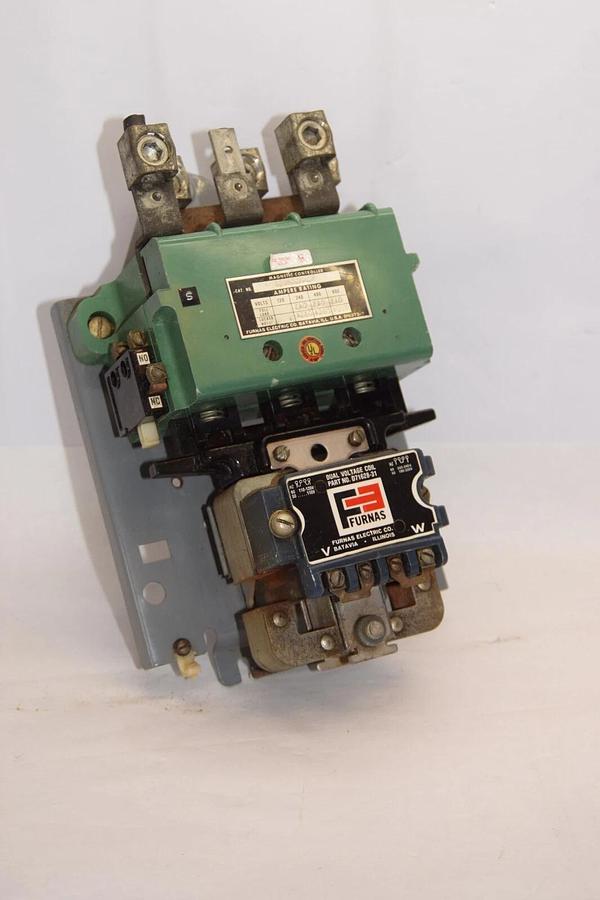 Used FURNAS 42JB32AAD8 Motor Starter 600V Coil With D71628-31 Dual Voltage Coil