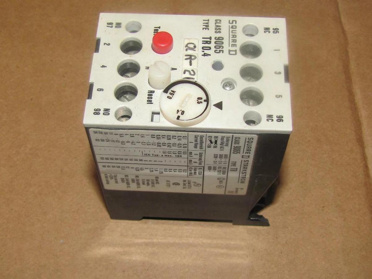 Used Square D 9065 TR0.4 9065TR0.4 9065TR Contactor