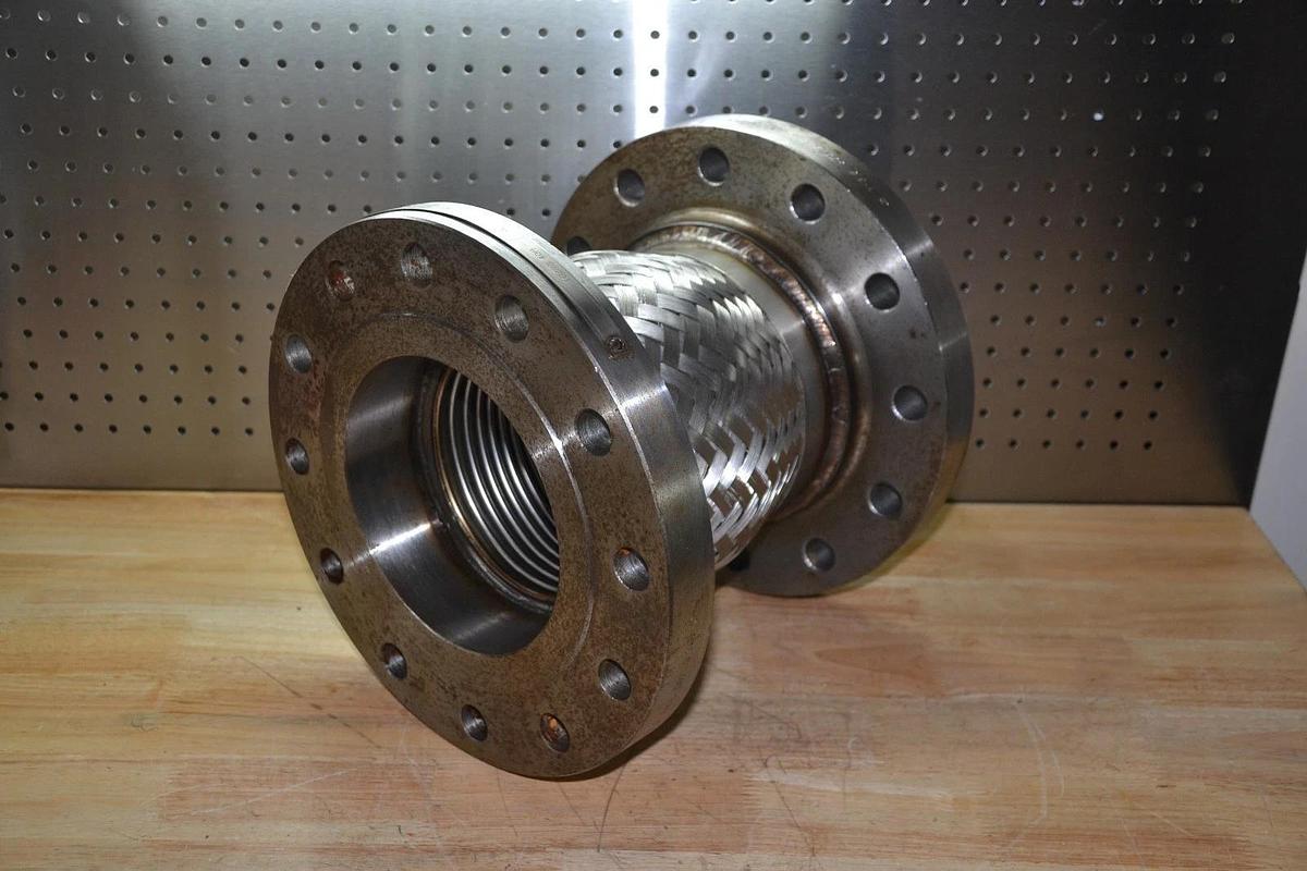 Senior Flexonics 6"x12" Expansion Joint Stainless Steel Flex  6" Flow 12" flange