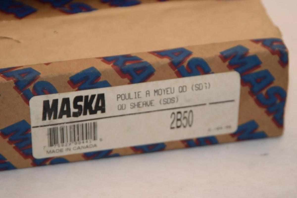 (NEW) MASKA 2B50 QD (SDS) Double Bushing Sheave