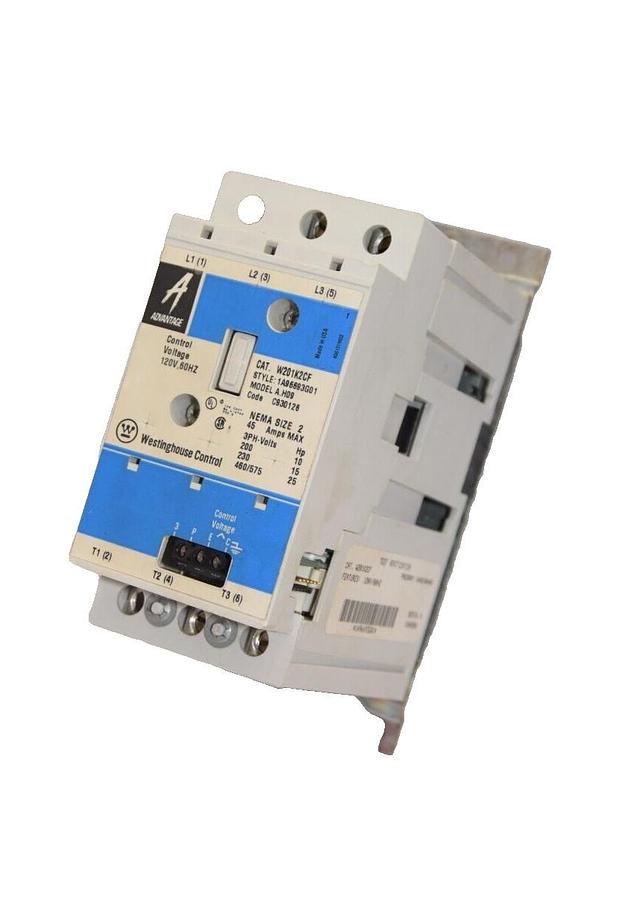 (NEW) WESTINGHOUSE W201K2CF A.H09 Size 2 45A 3Ph 120V 60Hz Coil Contactor