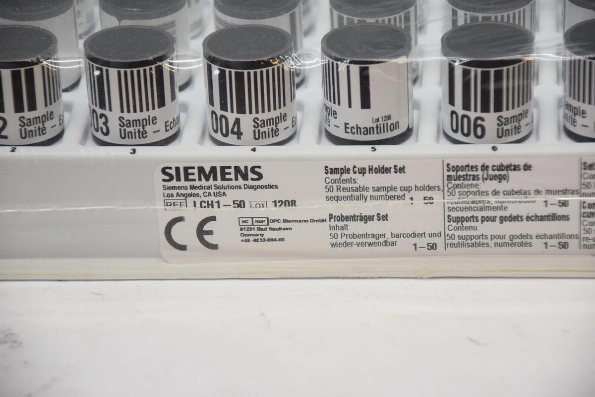 (NEW - Pack of 50) SIEMENS MEDICAL SOLUTIONS LCH1-50 Sample Cup Holder Set