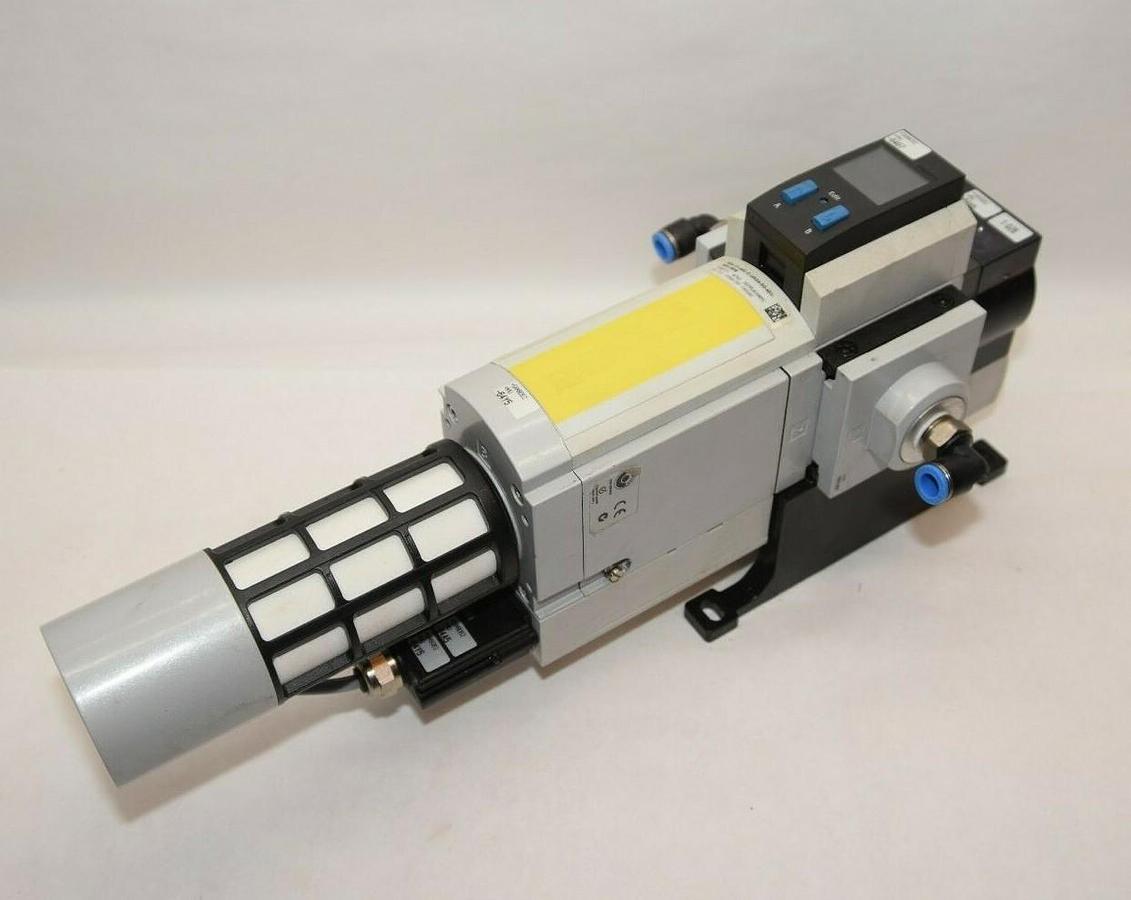 Used FESTO MS6-SV-AGC-E-10V24-SO-AD1-MP3-WPB W/ NECA-S1G9 Soft Start Exhaust Valve