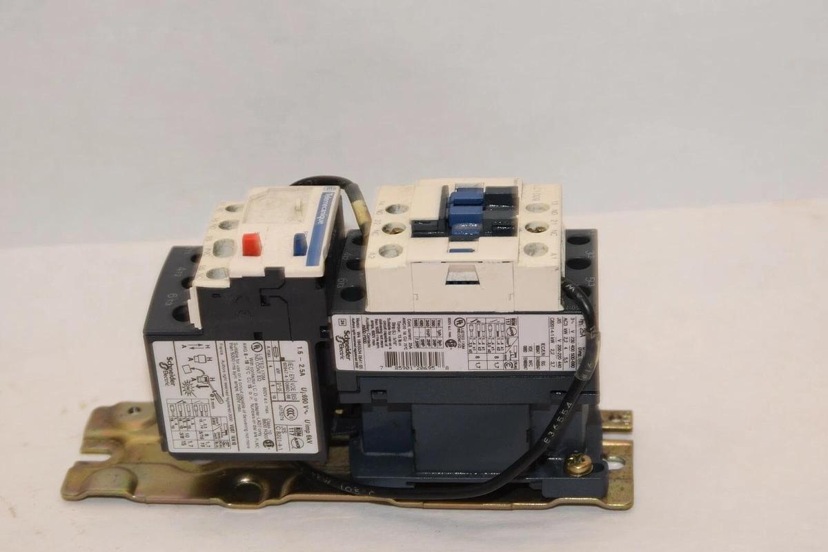 Used TELEMECANIQUE LC1D09 120V Coil Contactor With LRD07 1.6-2.5A Relay