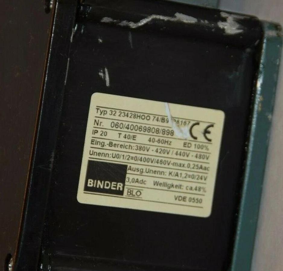 Used BINDER Electric Brake 77 10019A00 380-480V 24V Coil  7710019A00  50007637