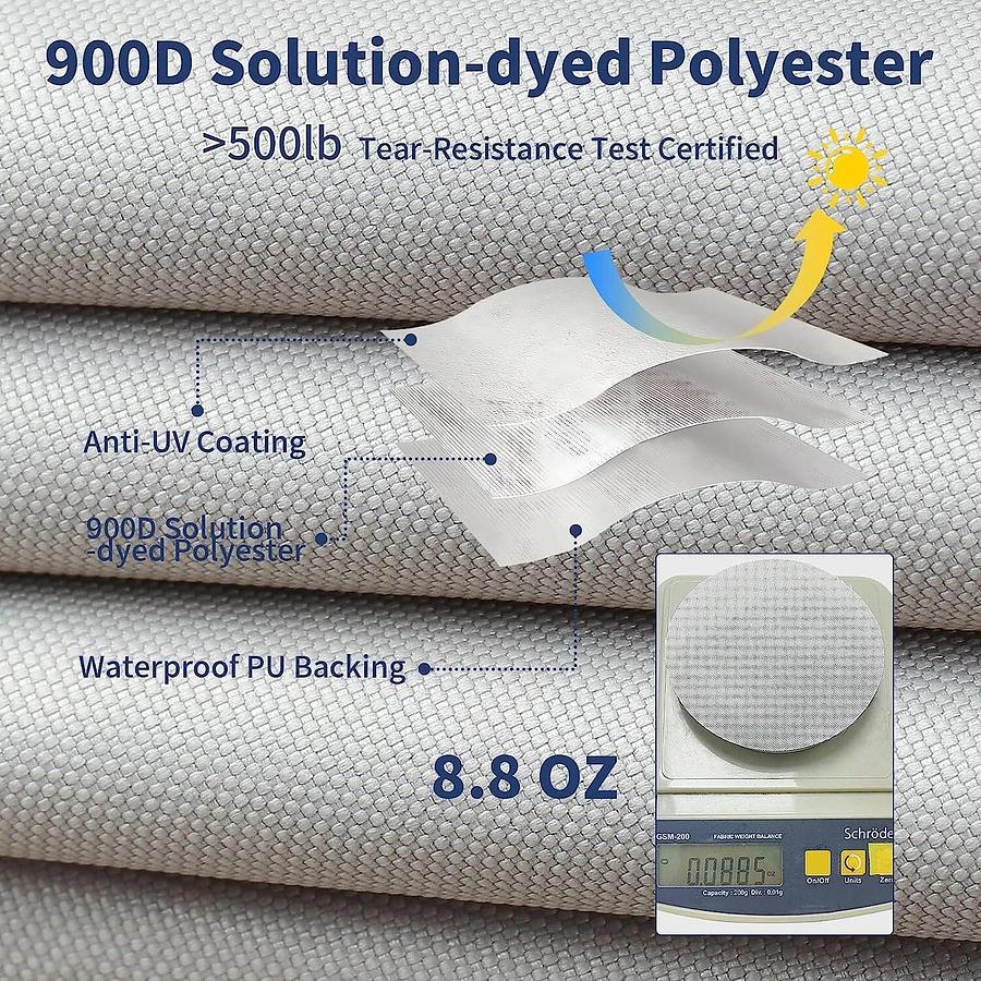 Tuszom Waterproof Center Console Boat Cover Heavy Duty 900D, 17'-18.5" x98" wide