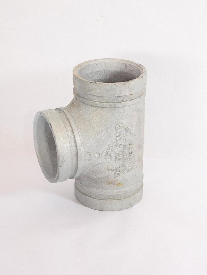 (NEW) VICTAULIC 3/88.9 No. 002 C-E=3.38 IN FireLock Straight Grooved Tee