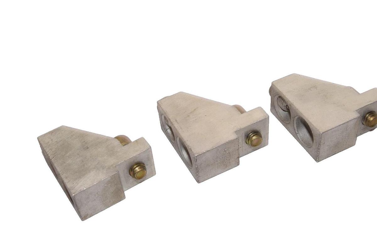 Used General Electric GE TCLK65 CU9AL 2/0 600kcmil 8-500kcmil Mechanical Lugs (Lot 3)