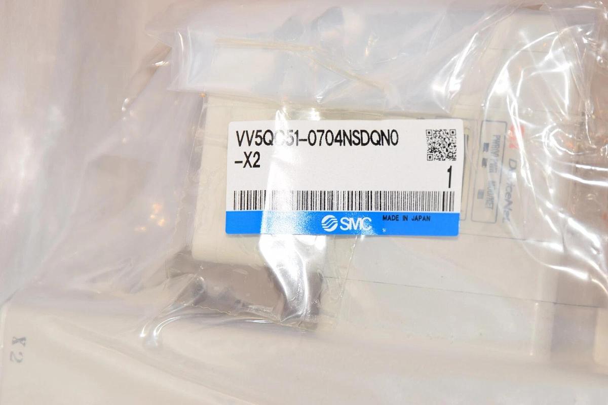 (NEW) SMC VV5QC51-0704NSDQN0-X2 4/5 Port Valve Manifold