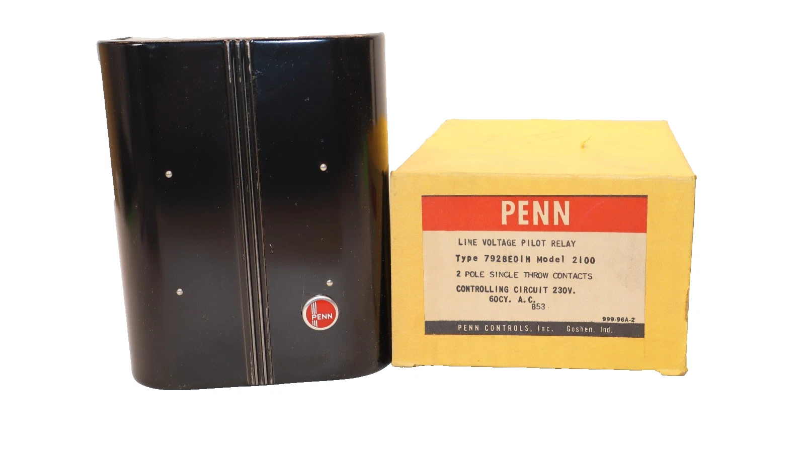 Penn Line Voltage Pilot Relay 2P 230V 792BE01H Model 2100 2 Pole (New)