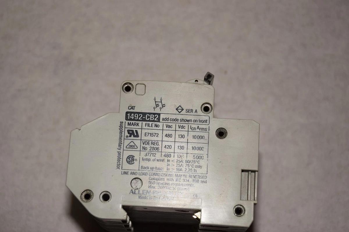 ALLEN BRADLEY 1492-CB2 1492CB2 2A 4POLE CIRCUIT BREAKER NEW