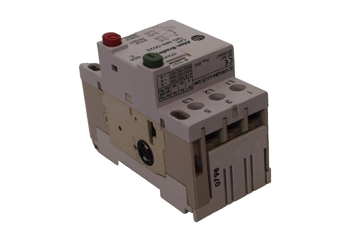 (NEW) ALLEN BRADLEY 140-MN-0025 Series C 0.16-0.25Amp Manual Motor Starter