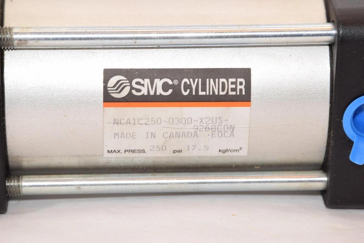 (NEW) SMC NCA1C250-0300-X2US-9268CDN 250psi 17.5kgf Cylinder