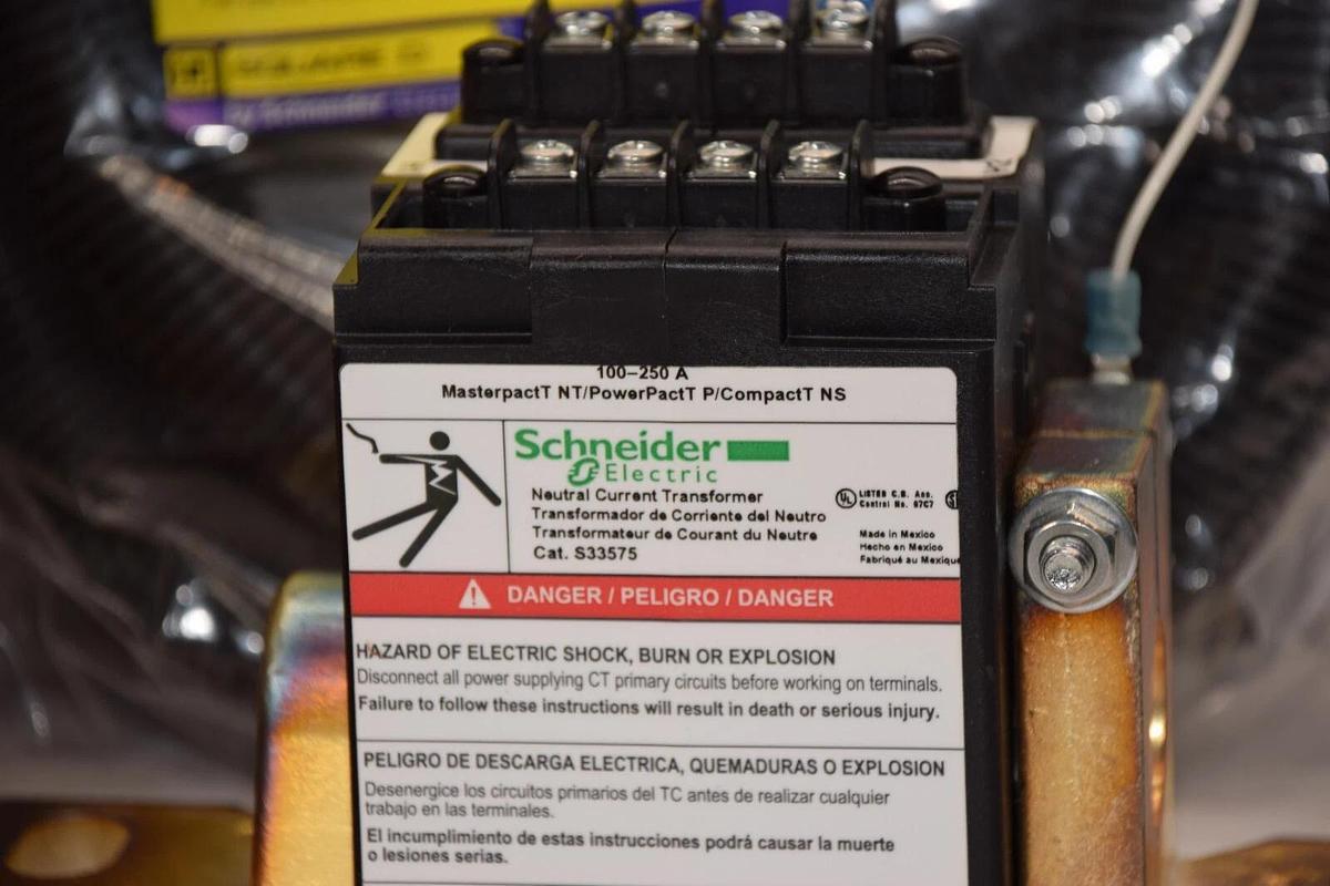 Schneider Neutral Current Transformer S33575 Masterpact PowerPact 100-250a (NEW)