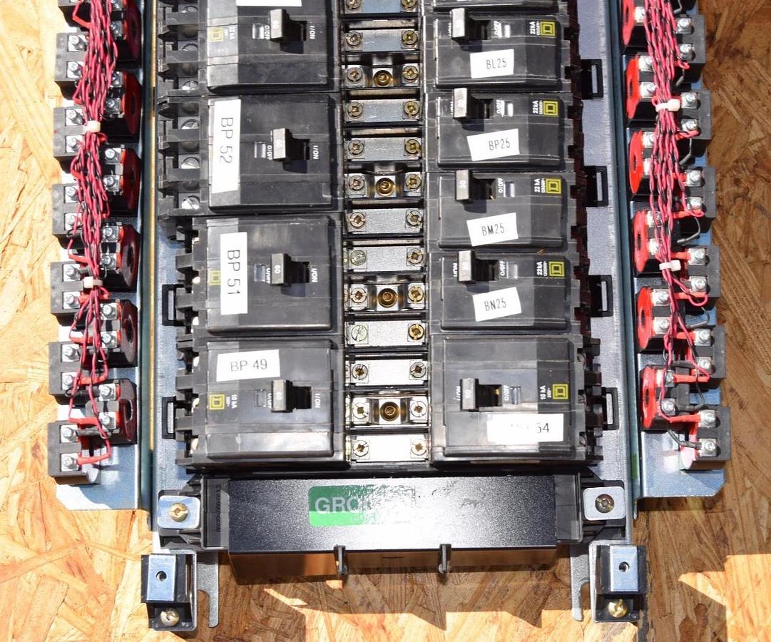 Used Square D 42 pole 225A Max NQM Panelboard Interior NQM442L2CGSNL 240v 225 Amp 3ph