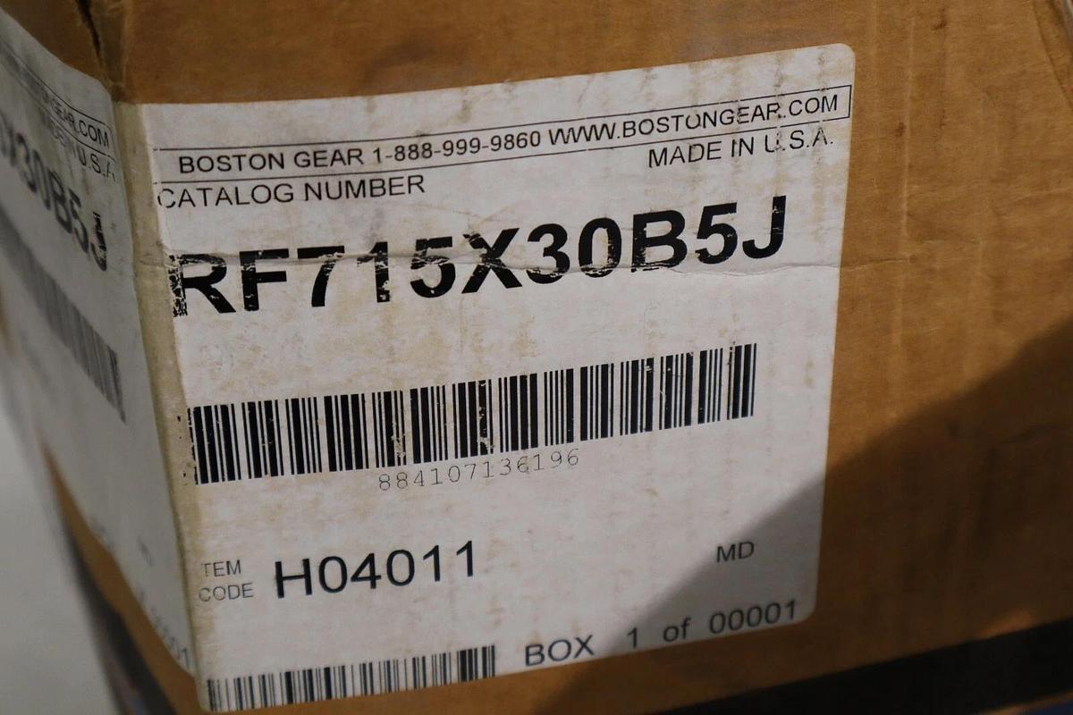 BOSTON GEAR 30:1 Right Gear Box Speed Reducer RF715X30B5J RF715-30-B5-J (NIB)