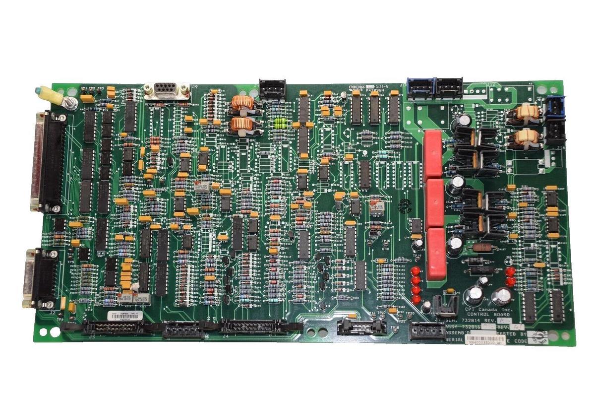 Used CPI CANADA INC 732814 Rev AF, 73281602 Rev AT Control Board Card