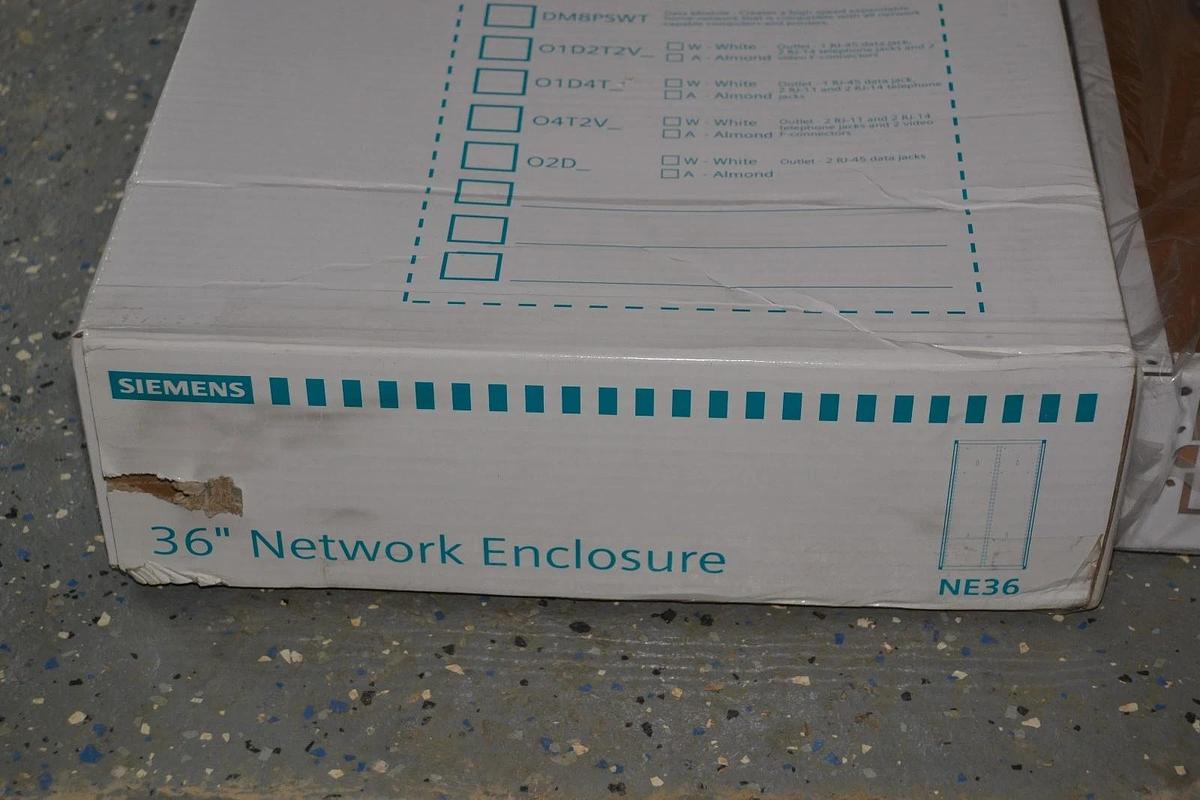 Used SIEMENS NE36 Structured Wiring Network Enclosure No Cover 36" 36-Inch cat5 cat6